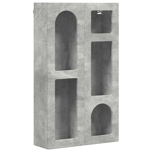 vidaXL Hanging Cabinet Concrete Grey 59 x 20 x 100 cm Engineered Wood