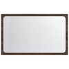 vidaXL LED Bathroom Mirror Brown Oak 60x8.5x38 cm Engineered Wood