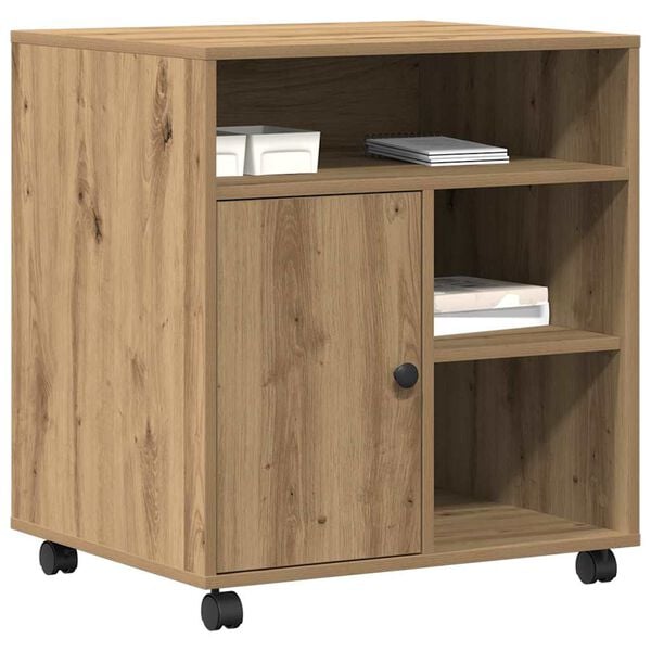 vidaXL Printer Stand Artisan oak 60 x 50 x 67 cm Engineered wood