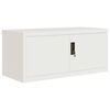 vidaXL File Cabinet White 90x40x130 cm Steel