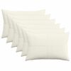 vidaXL Cushion Cover 6 pcs ALMELO Cream 30 x 50 cm Corduroy
