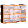vidaXL Multi-drawer Organiser with 16 Middle Drawers 52x16x37 cm