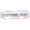 vidaXL Outdoor Sofa Set 7 pcs Natural