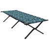 vidaXL Folding Camping Bed Leaf Forest 210 x 80 x 46 cm Oxford fabric