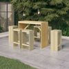 vidaXL 7 Piece Garden Bar Set Impregnated Pinewood