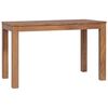 vidaXL Dining Table Solid Teak Wood with Natural Finish 120x60x76 cm