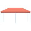 vidaXL Party Tent Folding Terracotta 292 x 580 x 315 cm Oxford Fabric