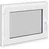 vidaXL Basement Window RISOR 80 x 60 cm PVC and Glass Anthracite
