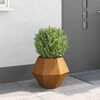 vidaXL Planter Rusty 50 x 50 x 40 cm Weathering Steel