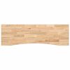 vidaXL Desk Top Untreated 160x50x2.5 cm Solid Wood Oak Rectangular
