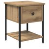 vidaXL Bedside Table with Drawer 2 pcs Artisan Oak 34 x 35.5 x 45 cm