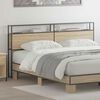 vidaXL Storage Headboard with Shelf Sonoma oak 180 cm Engineered wood