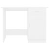 vidaXL Desk White 100x50x76 cm Engineered Wood