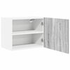 vidaXL Hanging Cabinet 2 pcs Grey Sonoma and White 50 x 31 x 40 cm