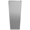vidaXL Garden Planters 35x35x75 cm 2 pcs Galvanised Steel
