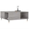 vidaXL Coffee Table Grey Sonoma 80x80x36.5 cm Engineered Wood