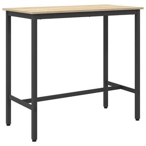 vidaXL Table Sonoma Oak 100 x 50 x 90.5 cm Engineered Wood and Steel