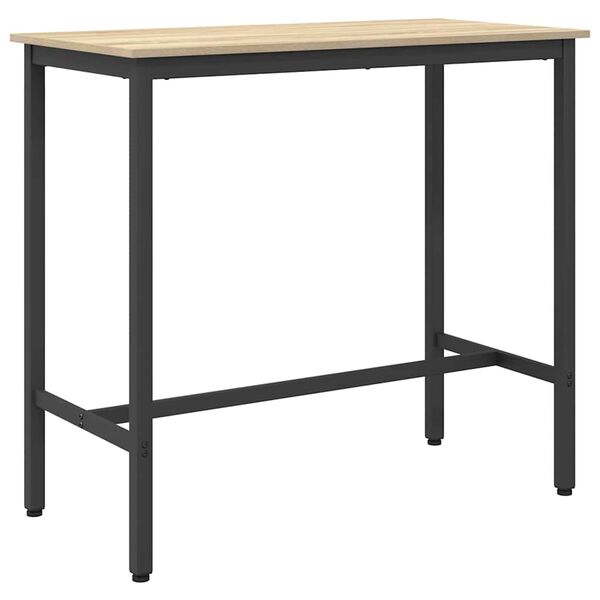 vidaXL Table Sonoma Oak 100 x 50 x 90.5 cm Engineered Wood and Steel