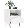 vidaXL Bedside Cabinets 2 pcs High Gloss White 40x35x50 cm Engineered Wood