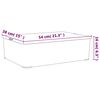 vidaXL Plastic Storage Boxes 3 pcs 25 L Stackable