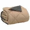 vidaXL Summer Duvet Anthracite and Taupe 220 x 260 cm Microfiber