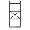 vidaXL Bookshelf Grey Sonoma 56 x 34 x 133.5 cm Engineered Wood