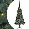 vidaXL Artificial Pre-lit Christmas Tree with Ball Set Green 120 cm
