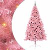 vidaXL Artificial Pre-lit Christmas Tree with 300 LEDs Pink 240 cm PVC
