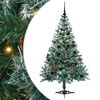 vidaXL Artificial Christmas Tree with Stand Green 150 cm PVC and Steel
