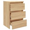 vidaXL Bed Cabinets 2 pcs Sonoma Oak 40x35x62.5 cm Engineered Wood