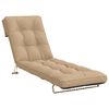vidaXL Sunlounger Cushion VIANEN 100% Polyester Sand 200 x 50 x 8 cm
