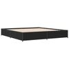vidaXL Bed Frame without Mattress Black 160x200 cm