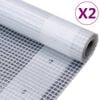 vidaXL Leno Tarpaulins 2 pcs 260 g/m&sup2; 4x2 m White