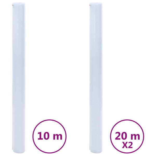 vidaXL Window Films 3 pcs Static Frosted Grey PVC