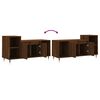 vidaXL TV Cabinet Brown Oak 100x35x55 cm Engineered Wood