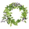 vidaXL Flower Garlands 6 pcs Purple 200 cm