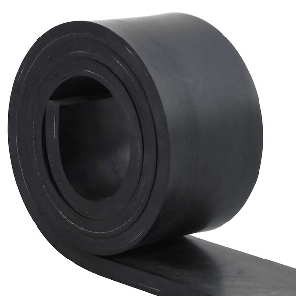vidaXL Rubber Edge for Snow Plow Black 180x10x1 cm