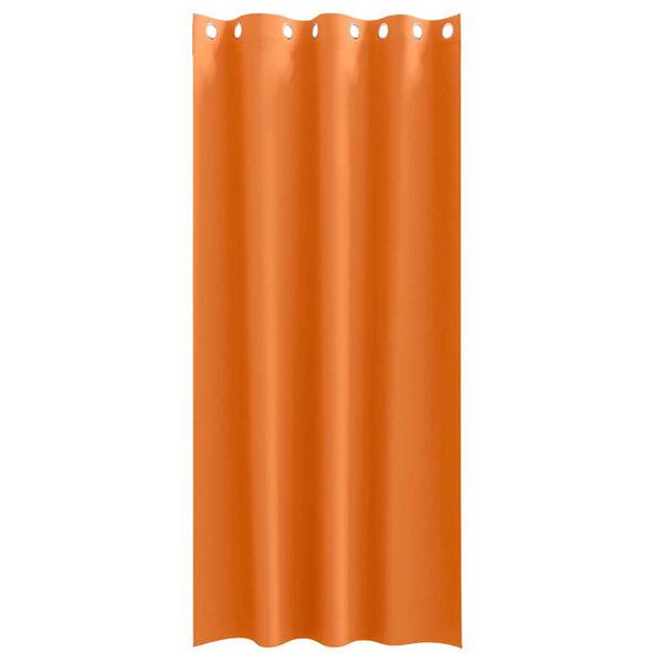 vidaXL Blackout Curtains with Rings 2 pcs Bright Orange 245 x 140 cm