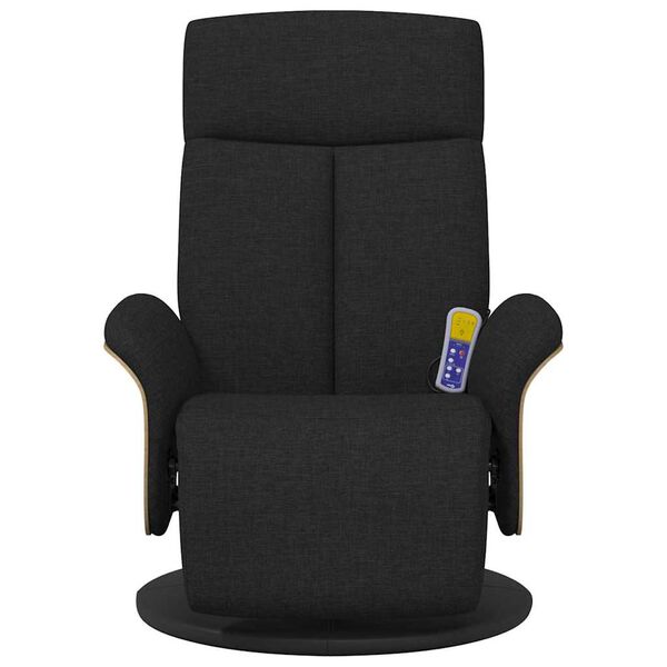 vidaXL Massage Recliner Chair Black 79 x 87 x 104.5 cm Fabric
