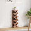 vidaXL Rack Brown 24 x 14 x 80 cm Solid Mahogany Wood