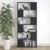 vidaXL Book Cabinet Room Divider Grey 80x24x186 cm Engineered Wood
