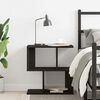 vidaXL Bedside Cabinet Black Oak 50 x 30 x 51,5 cm Engineered Wood