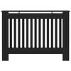 vidaXL Radiator Cover Black 112x19x81.5 cm MDF