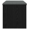 vidaXL Hall Bench with Cushion Black Oak 83 x 38 x 40 cm