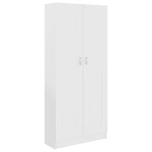 vidaXL Book Cabinet White 82,5x30,5x185,5 cm Engineered Wood