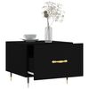 vidaXL Coffee Table Black 50x50x40 cm Engineered Wood