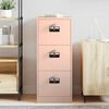 vidaXL File Cabinet Pink 44 x 50 x 106.5 cm Cold-Rolled Steel