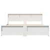 vidaXL Bed Frame with Headboard White 180 x 200 cm Engineered Wood