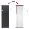 vidaXL Venetian Blinds Height Adjustable Black 175 x 55 cm Aluminium