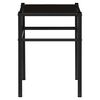 vidaXL Bedside Cabinets 2 pcs Black Metal and Glass
